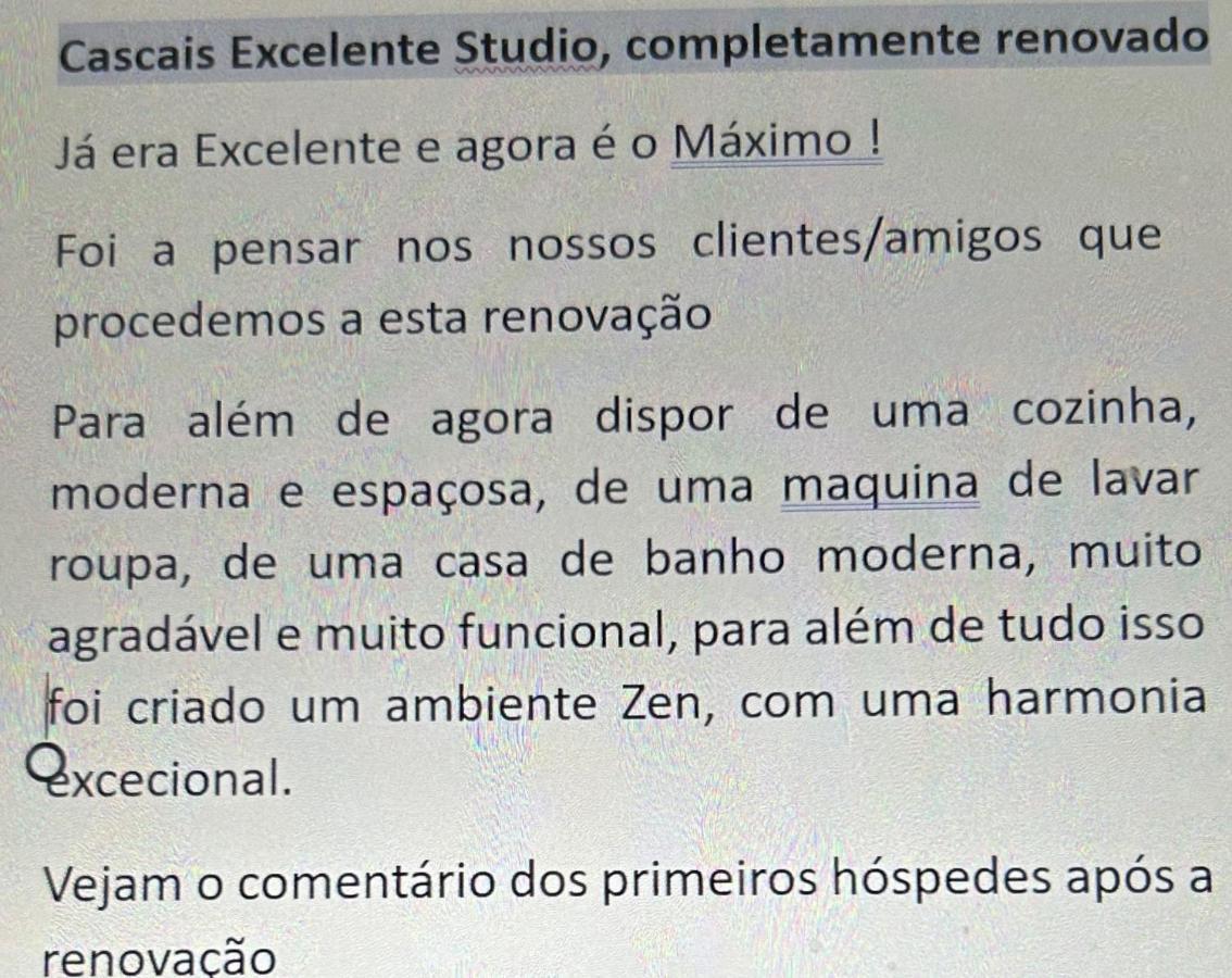 Cascais Excellent Studio Bagian luar foto